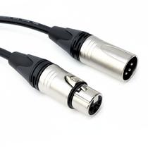 Cabo Xlr Macho Para Fêmea 5m Microfone Premium Cabos Golden
