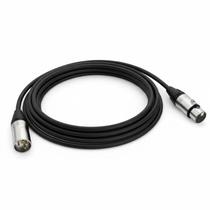 Cabo XLR Maono 1,80m Flexível Alta Durabilidade Preto - XLR-180 Cabo XLR Maono 1,80m Flexível Alta Durabilidade Preto - XLR-180