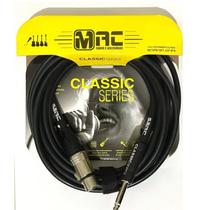 Cabo xlr + p10 mono mac cabos mc20pb 20ft/6,10m desbalanceado linha classic