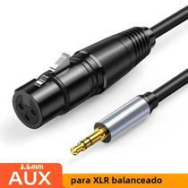 Cabo XLR para 3,5mm - Cabo de Áudio Balanceado para Microfone e Amplificador