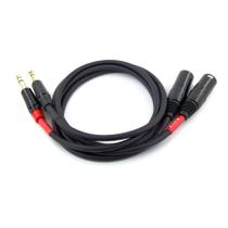 Cabo XLR para TRS Suanqi de 6,35 mm de canal duplo para macho XLR Cabo XLR para TRS Suanqi de 6,35 mm de canal duplo para macho XLR