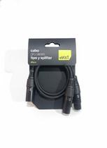 Cabo XLR Tipo Y Splitter XLR Macho Para 2 XLR Femea Linha Pro Cabo XLR Tipo Y Splitter XLR Macho Para 2 XLR Femea Linha Pro
