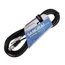 Cabo XLR x P10 3m Microfone Samurai Roxtone Profissional