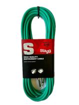 Cabo XLR/XLR Microfone Mesa De Som Stagg 6 Metros SMC6 Verde