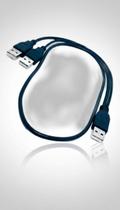 Cabo Y 1 USB Macho x 2 USB Macho