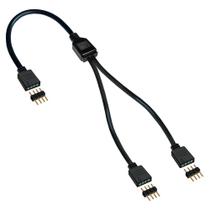 Cabo Y Adaptador RGB Divisor 12V 4 Pinos 1 Para 2 Saídas
