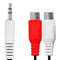 Cabo Y Áudio Adaptador P2 Rca 2 Femeas Blindado 16,5cm Top