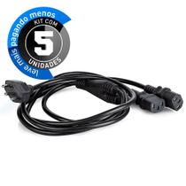 Cabo Y De Força, Tripolar 10A Com 3 Metros - Kit Com 5