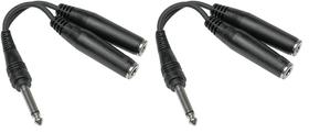 Cabo Y Hosa YPP-111 1/4 TS para Dual 1/4 TSF (pacote com 2)