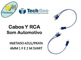 Cabo y injetado azul/prata - par - Tech One