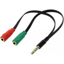 Cabo y p2 macho x 2 p2 femea 30cm p2mp2f - vinik