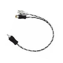 Cabo Y Preto Com Prata Injetado Transparente 4mm 1 Macho E 2 Fêmeas Revestido Em Pvc Qualidade Para O Som Do Seu Carro Cabo Y Preto Com Prata Injetado Transparente 4mm 1 Macho E 2 Fêmeas Revestido Em Pvc Qualidade Para O Som Do Seu Carro