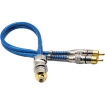 Cabo Y Prime Plug Metal Transparente Azul 2 Macho 1 Femea Cabo Y Prime Plug Metal Transparente Azul 2 Macho 1 Femea