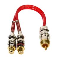 Cabo Y Rca Blindado Nwt 1mx2f 20cm Vermelho