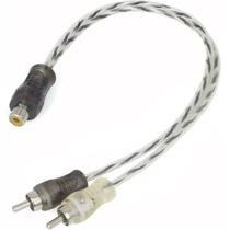Cabo Y Rca Injetado Techone 1 Fêmea 2 Machos Listrado Preto