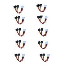 Cabo Y Sata/energia Adaptador Molex Splitter Fonte Kit 10 Pc