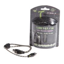 Cabo Y Technoise Series 600 2F / 1M 30CM 4 MM Conector Metal Reto