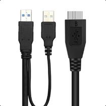 Cabo Y USB 3.0 Micro B Dual Power p/ HD Externo Wii U e SSD Cabo Y USB 3.0 Micro B Dual Power p/ HD Externo Wii U e SSD