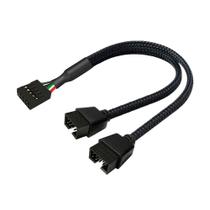 Cabo Y Usb 9 Pinos Hub Splitter 9pin Divisor Usb 1-2 Portas