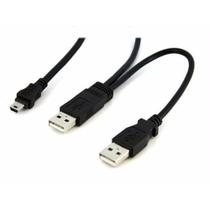 Cabo Y Usb Para Hd Externo - 2 Usb X 1 Mini Usb