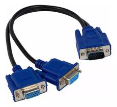Cabo Y Vga 1 Macho 2 Vga Fêmea 2 Monitores Em 1 Cpu Desktop