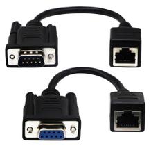 Cabo ZdycGtime RJ45 para RS232 DB9, porta serial de 9 pinos, 15 cm, pacote com 2