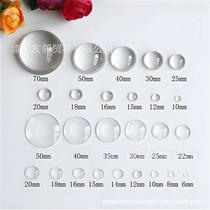 Cabochão De Cristal Transparente 12mm 20mm 25mm Com Fundo Plano Para Fazer Joias DIY Cabochão De Cristal Transparente 12mm 20mm 25mm Com Fundo Plano Para Fazer Joias DIY