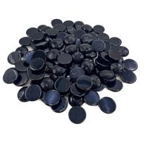 Cabochão Pedra Ágata Preta (20mm / 10 peças) natural Cabochão Pedra Ágata Preta (20mm / 10 peças) natural