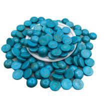 Cabochão Pedra Turquesa - 12mm 10 peças - Pedra natural Cabochão Pedra Turquesa - 12mm 10 peças - Pedra natural