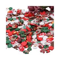Cabochões De Resina De Natal: Papai Noel, Boneco De Neve, Floco De Neve, Azevinho E Árvore De Natal Cabochões De Resina De Natal: Papai Noel, Boneco De Neve, Floco De Neve, Azevinho E Árvore De Natal