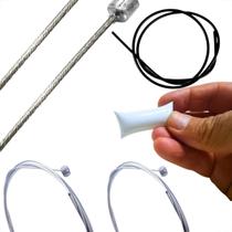 Cabos + Conduites C/ Teflon P/ Freio E Marcha Completos Bike Vaselina Cabos + Conduites C/ Teflon P/ Freio E Marcha Completos Bike Vaselina