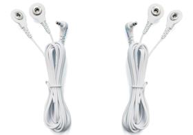 Cabos condutores Discount TENS com conectores snap de 3,5 mm, pacote com 2 Cabos condutores Discount TENS com conectores snap de 3,5 mm, pacote com 2