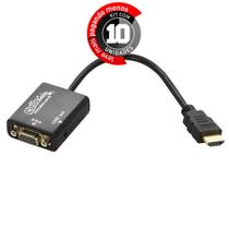 Cabos Conversor HDMI para VGA com Áudio 20 cm - Kit com 10