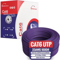 Cabos de cabo Ethernet Direct Online CAT6 1000 pés roxos