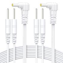 Cabos de conexão AUVON para TENS, kit com 2 unidades, 1,2 m, duráveis, plugue de 2,35 mm Cabos de conexão AUVON para TENS, kit com 2 unidades, 1,2 m, duráveis, plugue de 2,35 mm