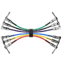 Cabos de conexão de guitarra JOYO CM-11 20 cm 1/4 de polegada (pacote com 6) Cabos de conexão de guitarra JOYO CM-11 20 cm 1/4 de polegada (pacote com 6)