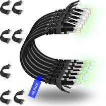 Cabos de conexão Ethernet Rapink Cat6 0,15 m (pacote com 48) 10G Cabos de conexão Ethernet Rapink Cat6 0,15 m (pacote com 48) 10G