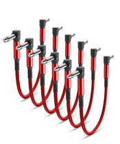 Cabos de conexão para pedais de guitarra Elebase, pacote com 6, 15 cm e 6,35 mm TS Cabos de conexão para pedais de guitarra Elebase, pacote com 6, 15 cm e 6,35 mm TS