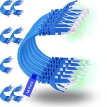 Cabos de conexão Rapink Cat6 30 cm (pacote com 48) Ethernet 10G Cabos de conexão Rapink Cat6 30 cm (pacote com 48) Ethernet 10G