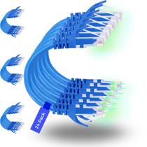 Cabos de conexão Rapink Cat6 de 0,9 m (pacote com 24) Ethernet 10G Cabos de conexão Rapink Cat6 de 0,9 m (pacote com 24) Ethernet 10G