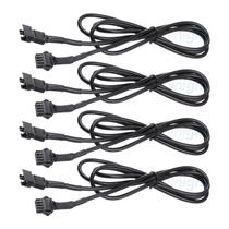 Cabos de extensão SHINIGHT 4 PCS 1,19 m para 5050 LED SMD RGB NEON Cabos de extensão SHINIGHT 4 PCS 1,19 m para 5050 LED SMD RGB NEON