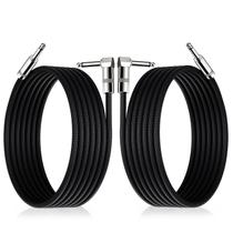 Cabos de guitarra GOGHOST 3m para guitarra elétrica Aux Amp Cord, pacote com 2 unidades