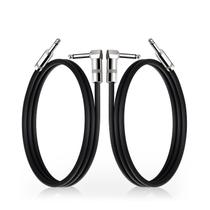 Cabos de guitarra GOGHOST Short 1m Braided TS 1/4", pacote com 2 unidades, pretos