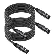 Cabos de microfone SZLliyxs, pacote com 2 unidades, XLR, fêmea para fêmea, 4,5 m Cabos de microfone SZLliyxs, pacote com 2 unidades, XLR, fêmea para fêmea, 4,5 m