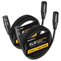 Cabos de microfone XLR InnoGear de 3 pinos balanceados de 3 m macho para fêmea Cabos de microfone XLR InnoGear de 3 pinos balanceados de 3 m macho para fêmea