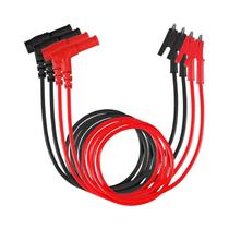 Cabos De Teste De Silicone Reforçados Para Multímetro, 4 Peças, Plugue Banana Em Ângulo Reto Para Cabos De Teste De Silicone Reforçados Para Multímetro, 4 Peças, Plugue Banana Em Ângulo Reto Para