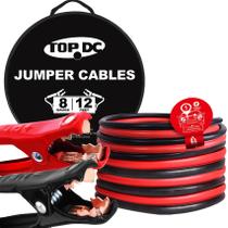 Cabos Jumper TOPDC 8 AWG - 12 Pés para Bateria de Carro com Bolsa