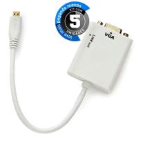 Cabos Micro Hdmi - Vga Com Áudio - Kit 5
