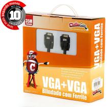 Cabos Vga Blindado - 35 Metros Cirilo Cabos - Kit Com 10
