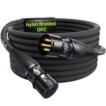 Cabos XLR, acessório de áudio AA, 3 mm, pacote com 1 bateria banhada a ouro Cabos XLR, acessório de áudio AA, 3 mm, pacote com 1 bateria banhada a ouro